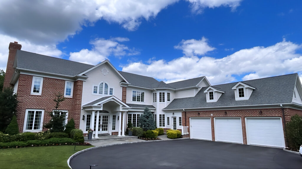 Brick and siding exterior repaint project in Scarsdale NY by Rasmle